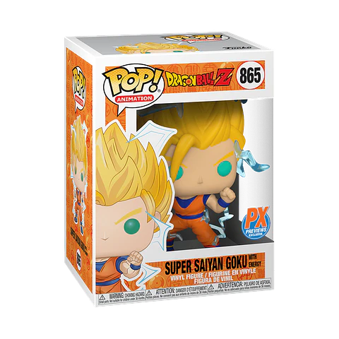 Funko Pop! Super Saiyan Goku with energy #865 PX - Dragon Ball Z
