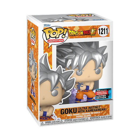 Funko Pop! Goku Ultra Instinct with Kamehameha #1211 NYCC - Dragon Ball Super