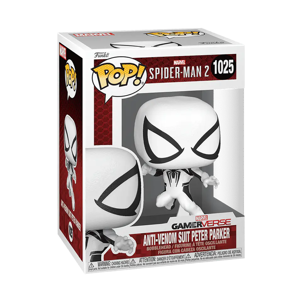 Funko Pop! Anti-venom Suit Peter Parker #1025 - Marvel Gamerverse: Spider-Man 2 1