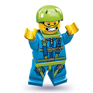 Lego Minifigura: Paracaidista - Serie 10