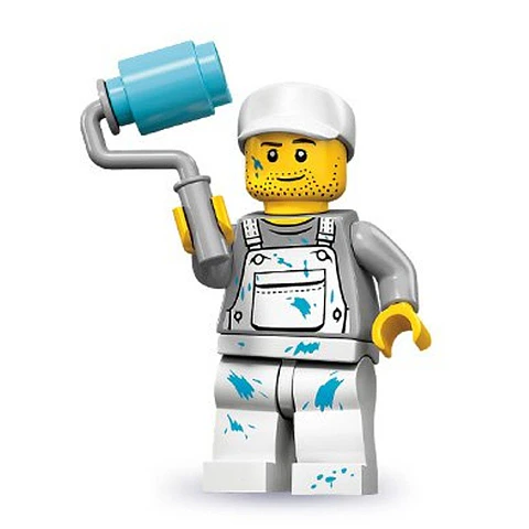 Lego Minifigura: Decorador - Serie 10
