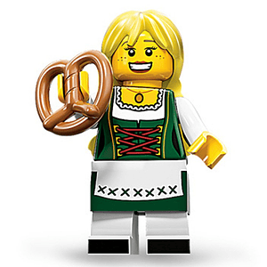 Lego Minifigura: Chica pretzel - Serie 11