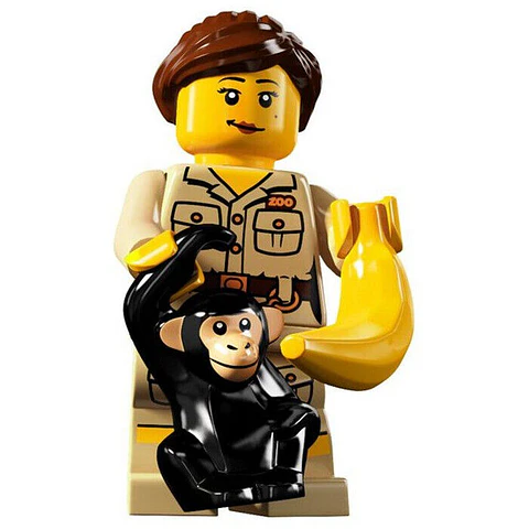 Lego Minifigura: Cuidadora del zoológico - Serie 5