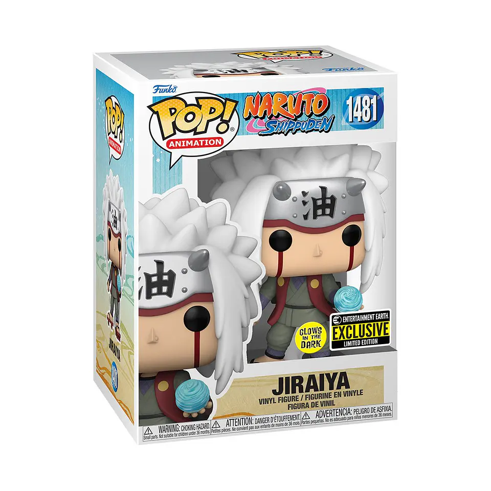 Funko Pop! Jiraiya (Glow in the dark) #1481 Entertainment Earth - Naruto Shippuden 1