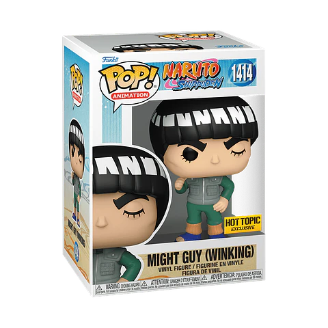 Funko Pop! Might Guy (Winking) #1414 Hot Topic - Naruto Shippuden