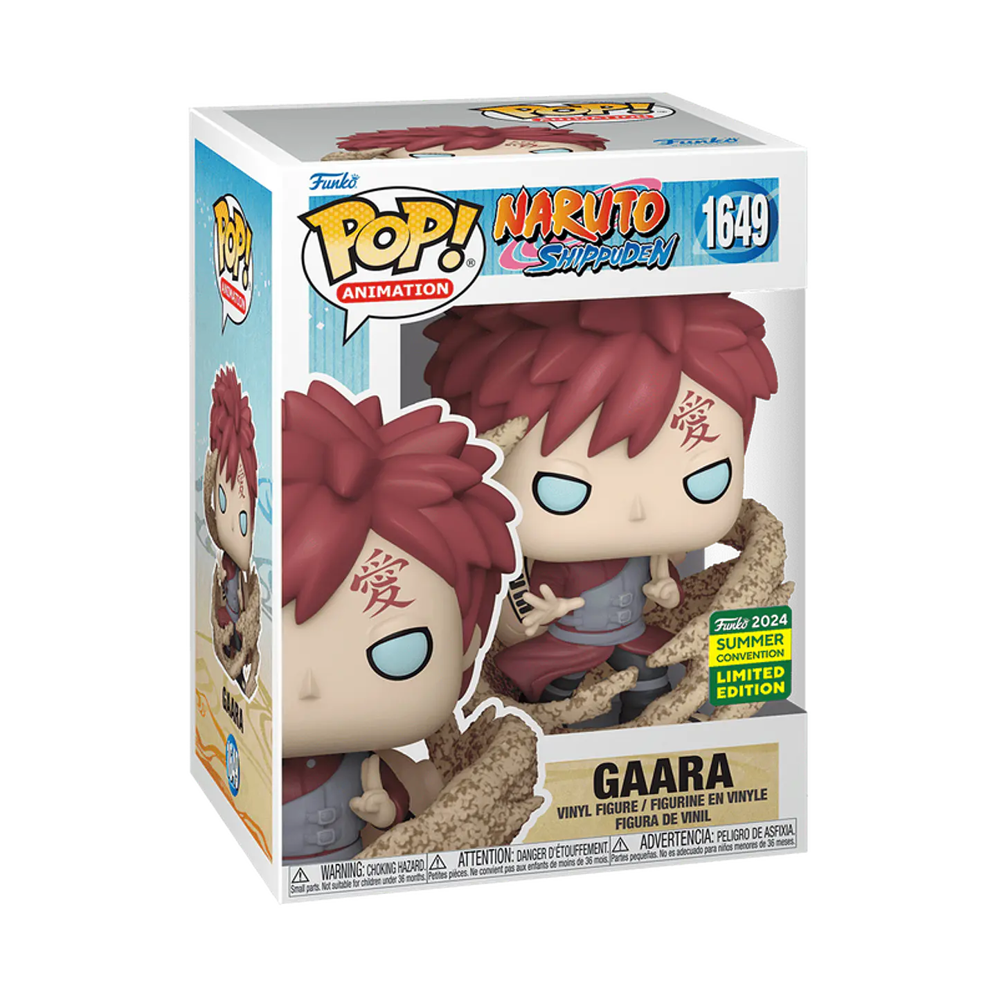 Funko Pop! Gaara (Sand Jutsu) #1649 SDCC - Naruto Shippuden 1