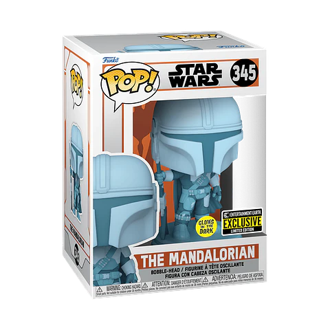 Funko Pop! The Mandalorian (Glows in the dark) #345 Entertainment Earth - Star Wars: The Mandalorian