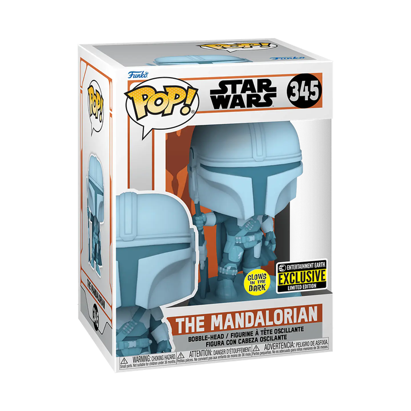 Funko Pop! The Mandalorian (Glows in the dark) #345 Entertainment Earth - Star Wars: The Mandalorian 1
