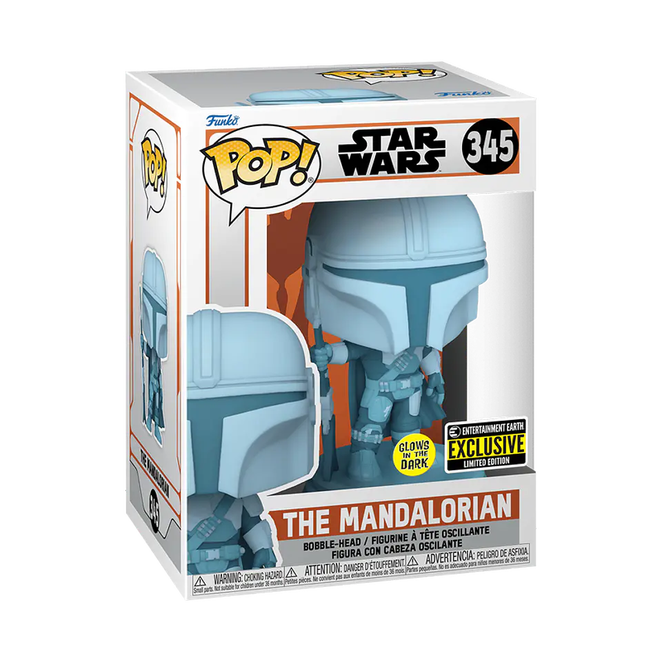 Funko Pop! The Mandalorian (Glows in the dark) #345 Entertainment Earth - Star Wars: The Mandalorian 1