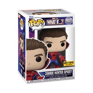 Funko Pop! Zombie Hunter Spidey (Metálico) #947 Hot Topic - What If...?
