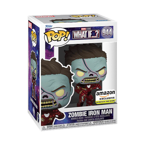 Funko Pop! Zombie Iron Man (Glows in the dark) #944 Amazon - What If...?