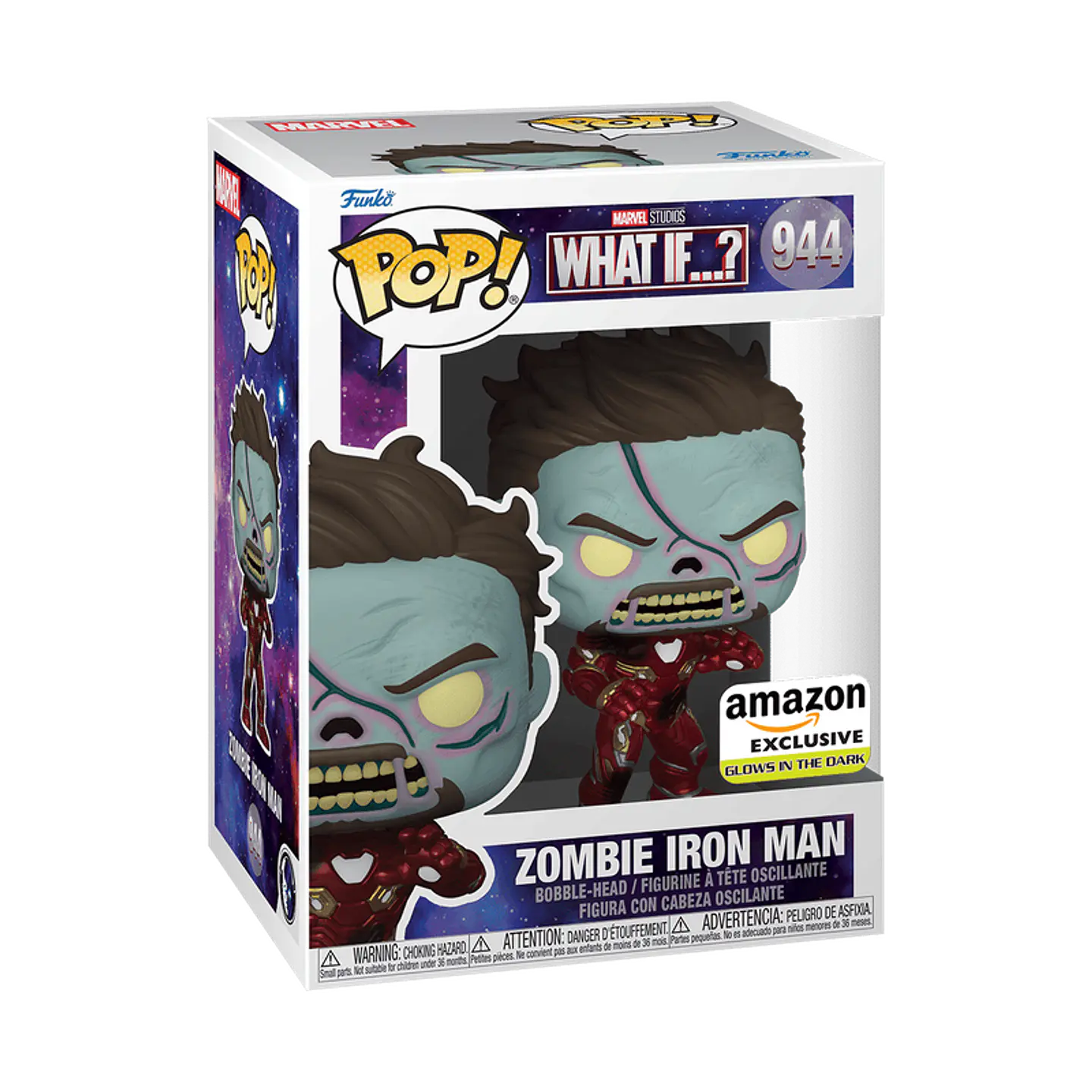 Funko Pop! Zombie Iron Man (Glows in the dark) #944 Amazon - What If...? 1