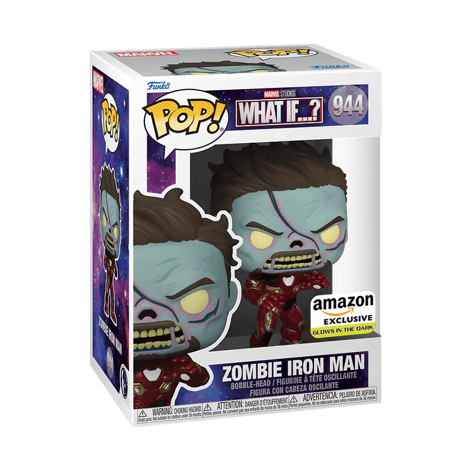 Funko Pop! Zombie Iron Man (Glows in the dark) #944 Amazon - What If...? 1