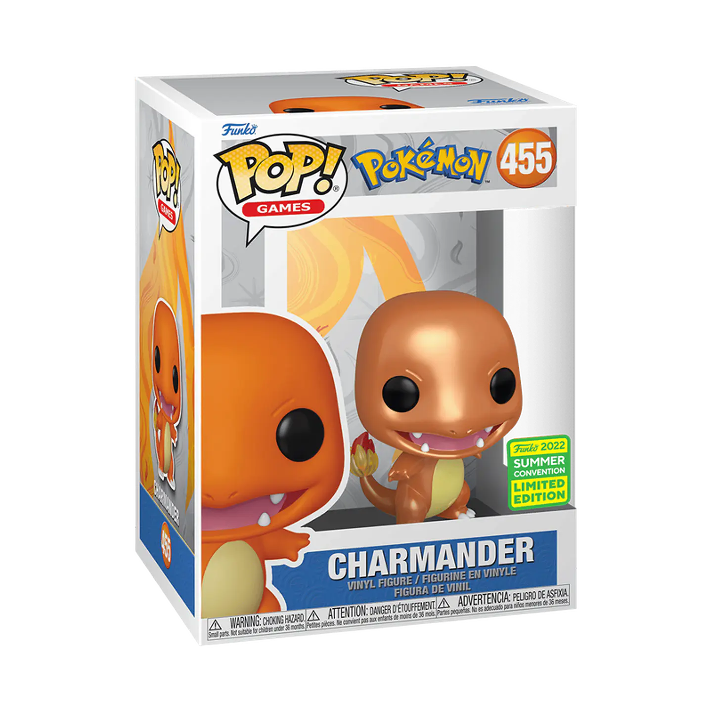 Funko Pop! Charmander (Metálico) #455 SDCC - Pokémon 1