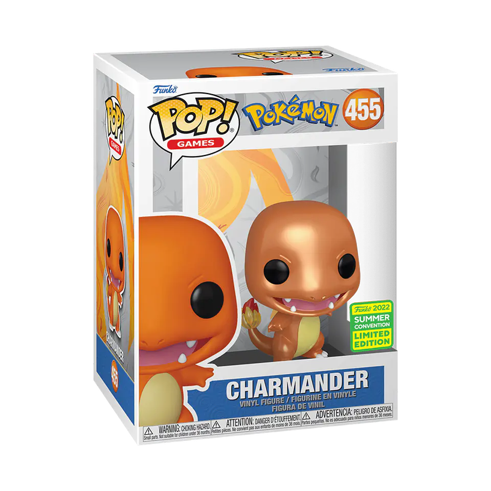Funko Pop! Charmander (Metálico) #455 SDCC - Pokémon 1