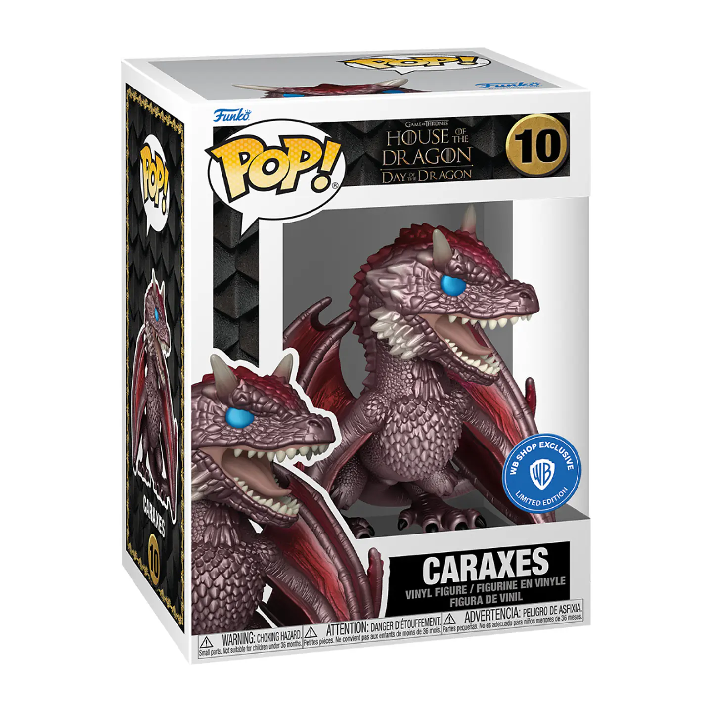 Funko Pop! Caraxes (metálico) #10 Warner Bros - House Of The Dragon 1
