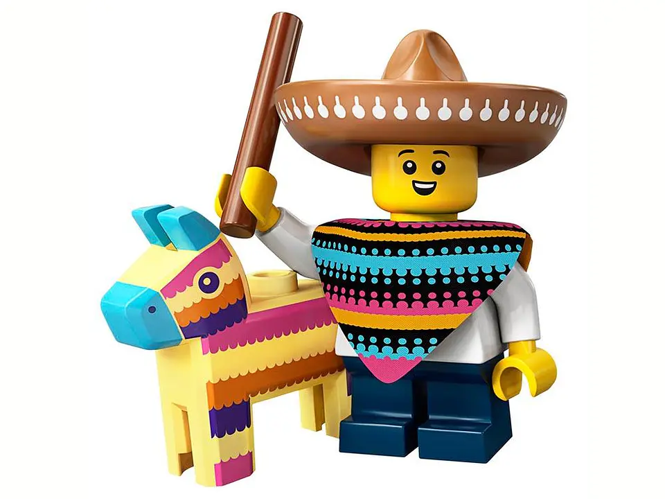 Lego Minifigura: Chico con piñata - Serie 20 1