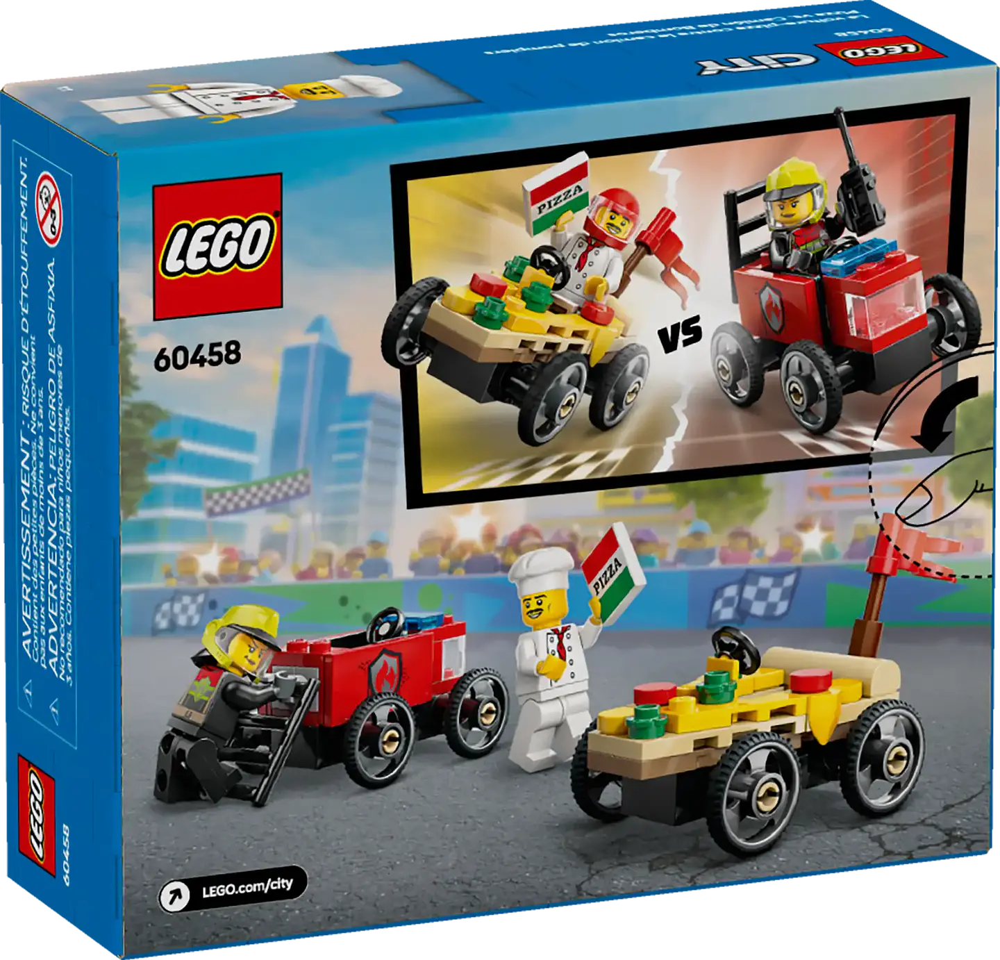LEGO 60458: Pizza vs. Camión de Bomberos 2
