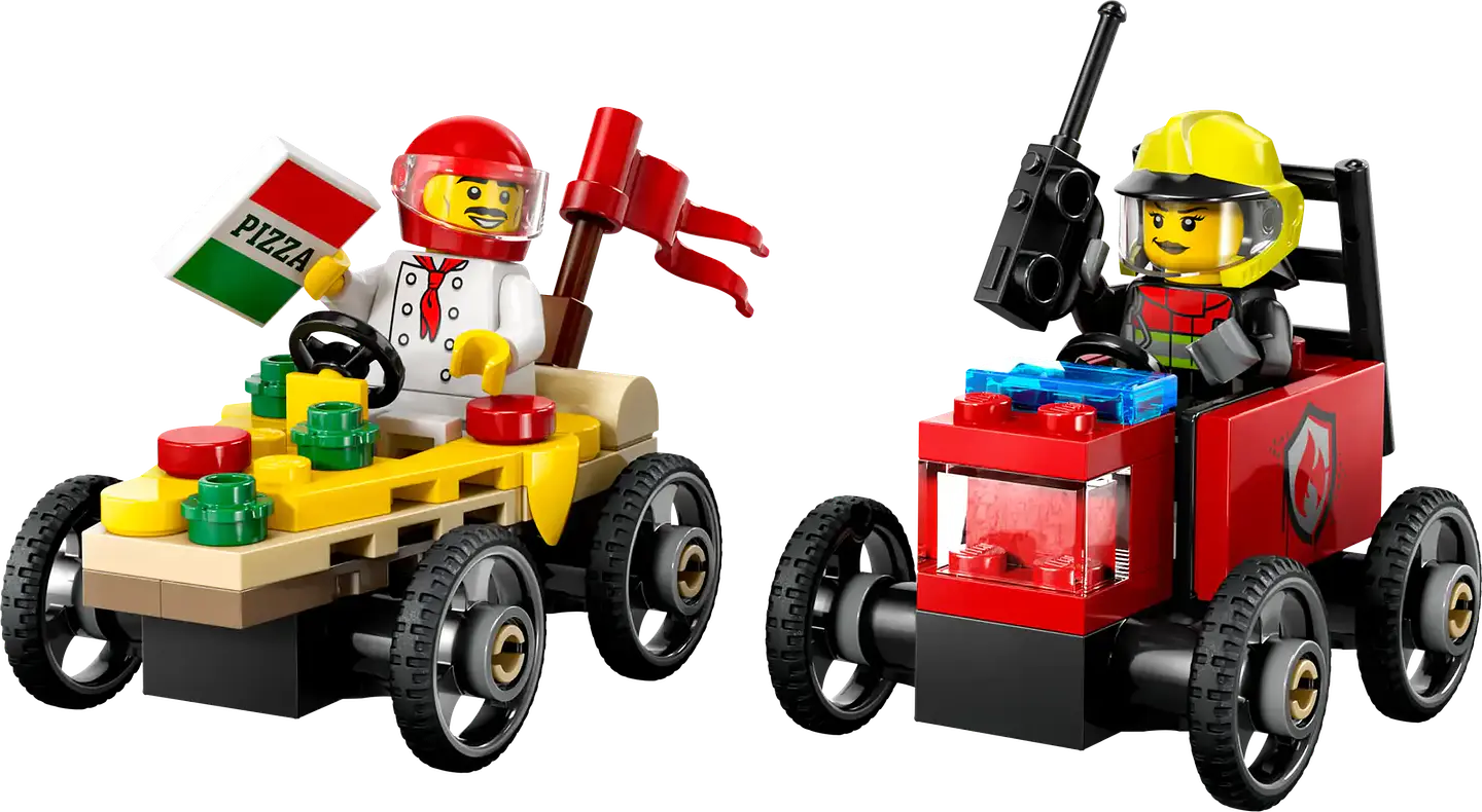 LEGO 60458: Pizza vs. Camión de Bomberos 3