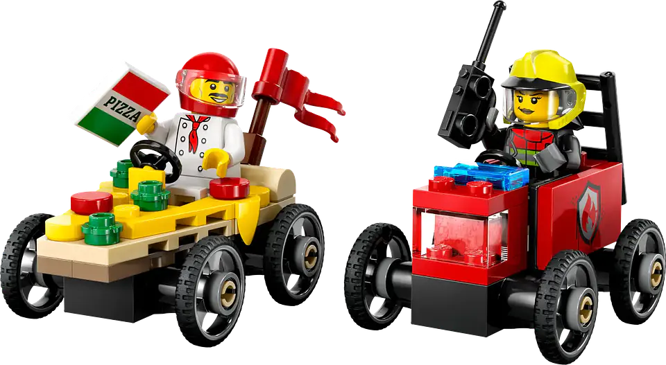 LEGO 60458: Pizza vs. Camión de Bomberos 3