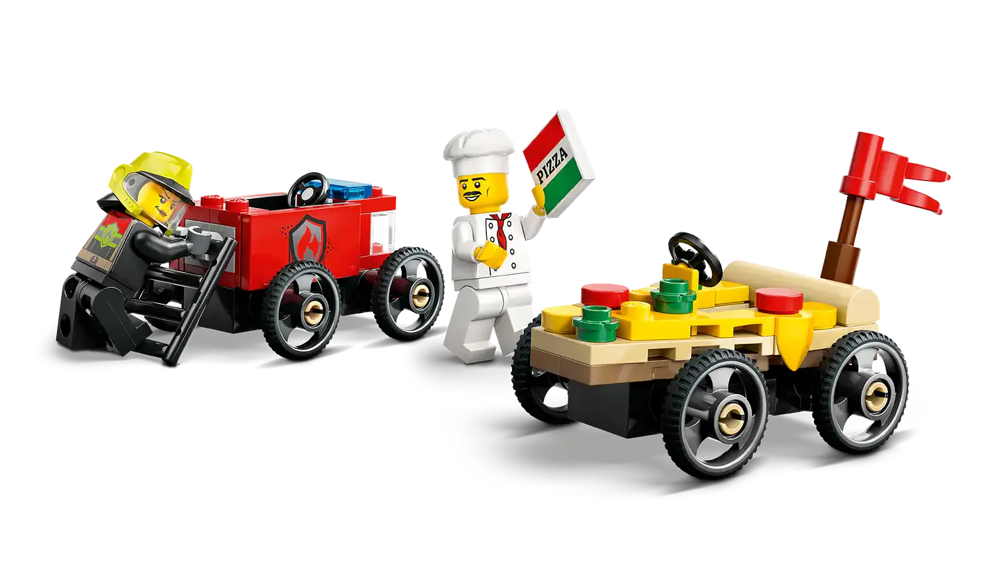 LEGO 60458: Pizza vs. Camión de Bomberos 4