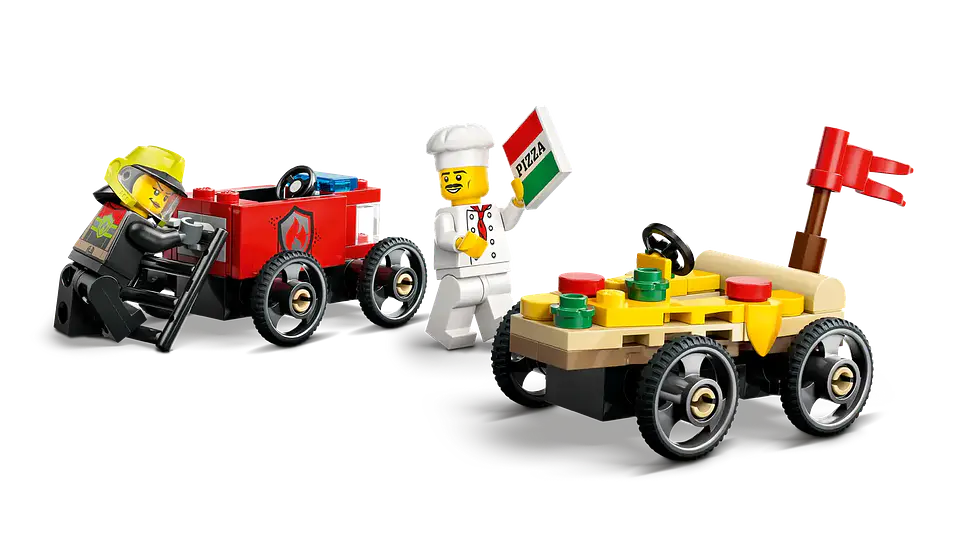LEGO 60458: Pizza vs. Camión de Bomberos 4