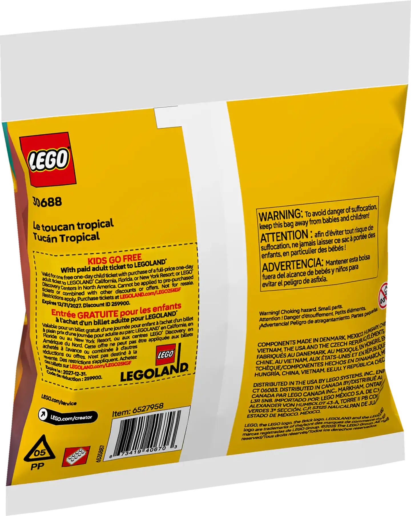 LEGO 30688: Tucán tropical 3