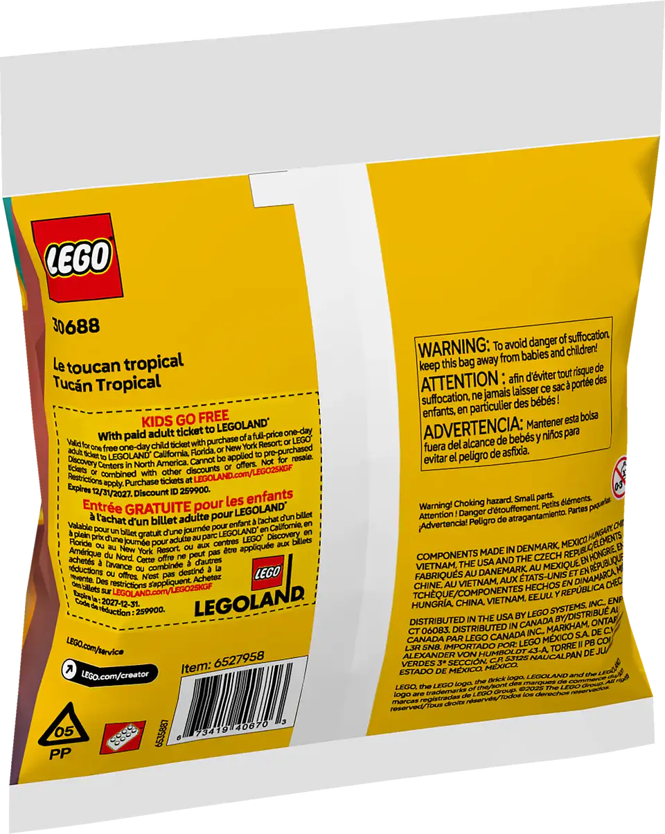 LEGO 30688: Tucán tropical 3
