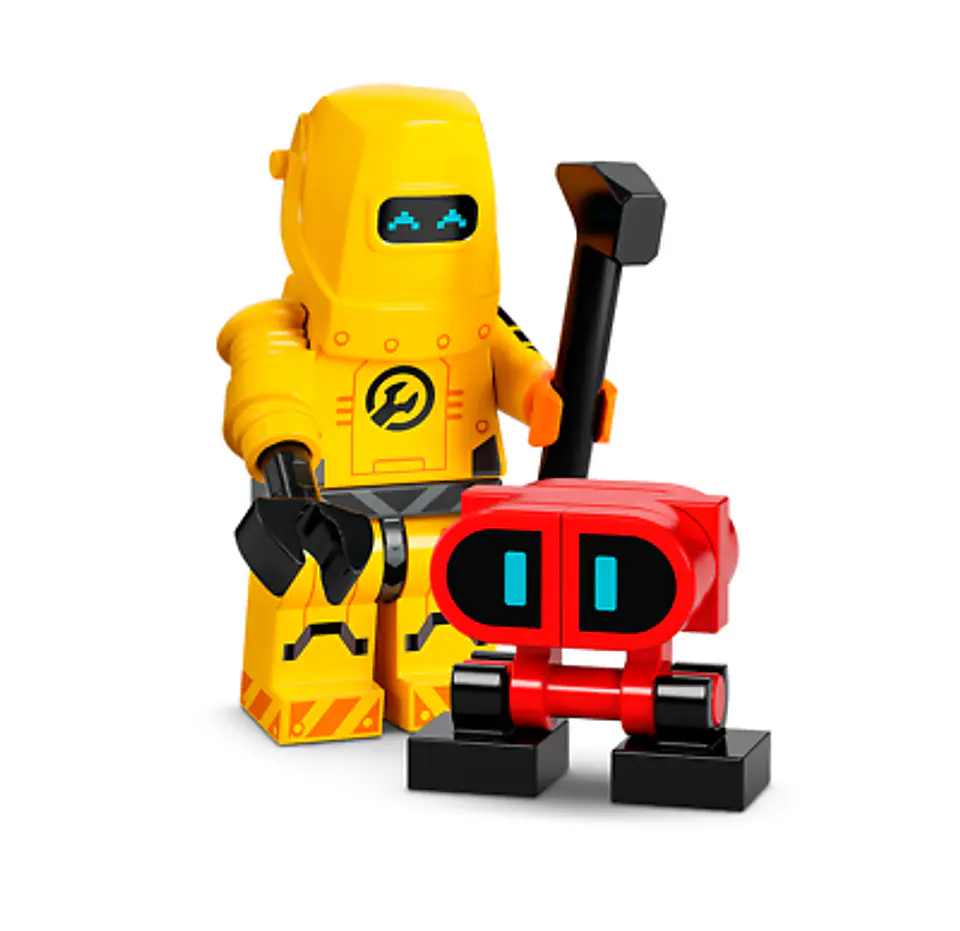 Lego Minifigura: Técnico de Reparación de Robots - Serie 22 1