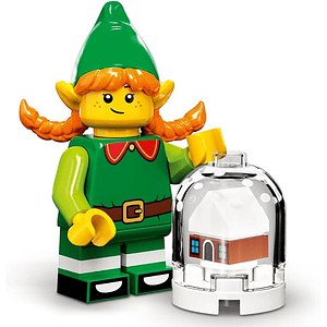 Lego Minifigura: Elfa Navideña - Serie 23