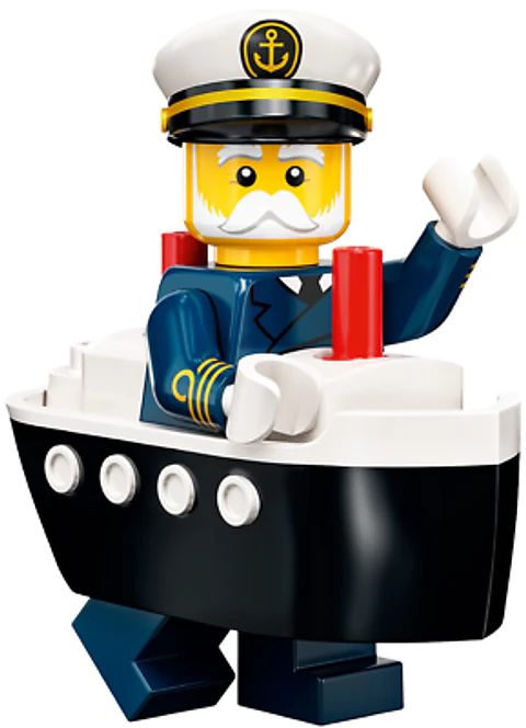 Lego Minifigura: Capitán del ferry - Serie 23