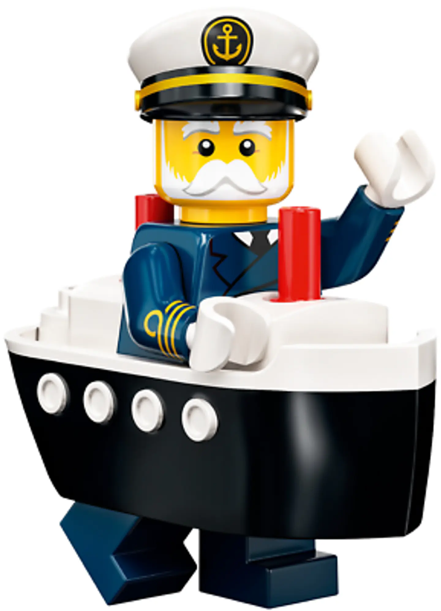 Lego Minifigura: Capitán del ferry - Serie 23 1