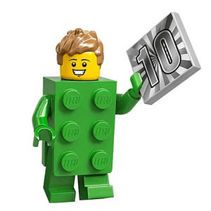 Lego Minifigura: Chico con disfraz de ladrillo