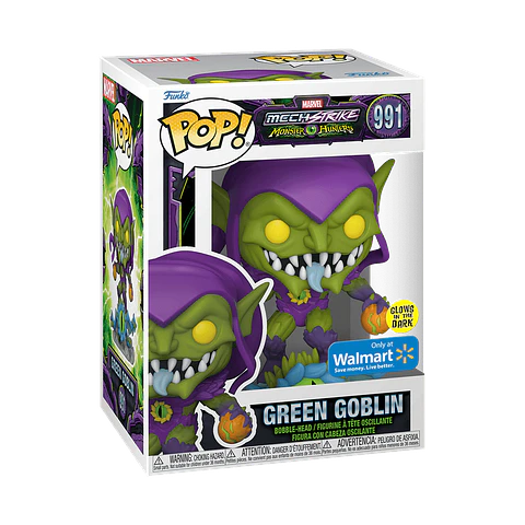 Funko Pop! Green Goblin (Glow in the dark) #991 Walmart - Marvel Mech Strike: Monster Hunters