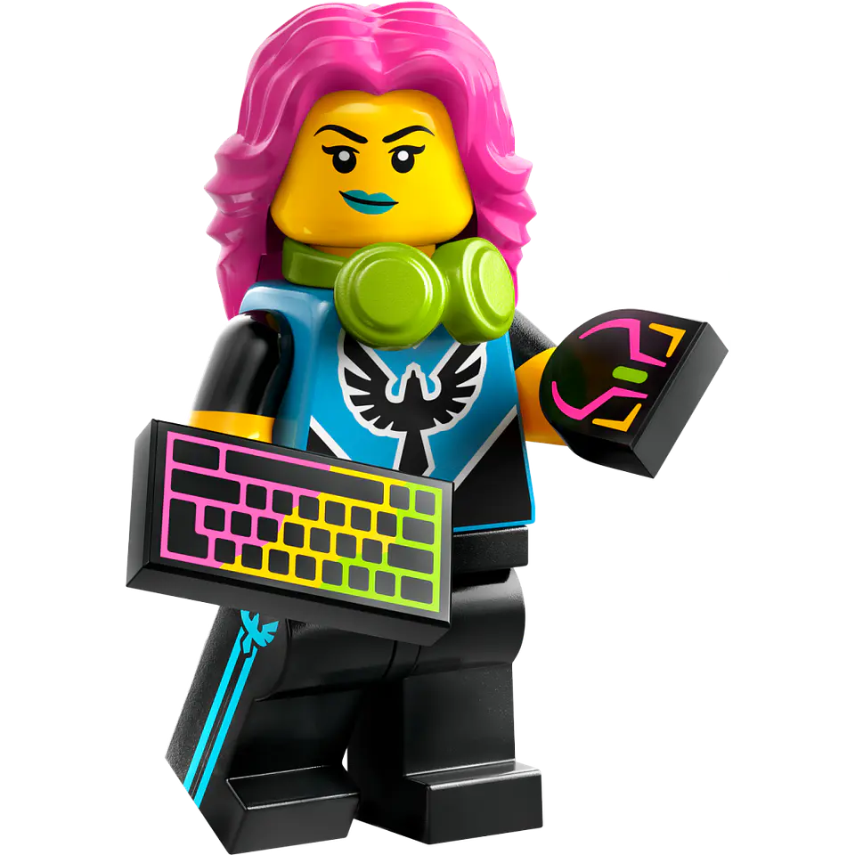 Lego Minifigura: Jugadora de E-Sports - Serie 25 1