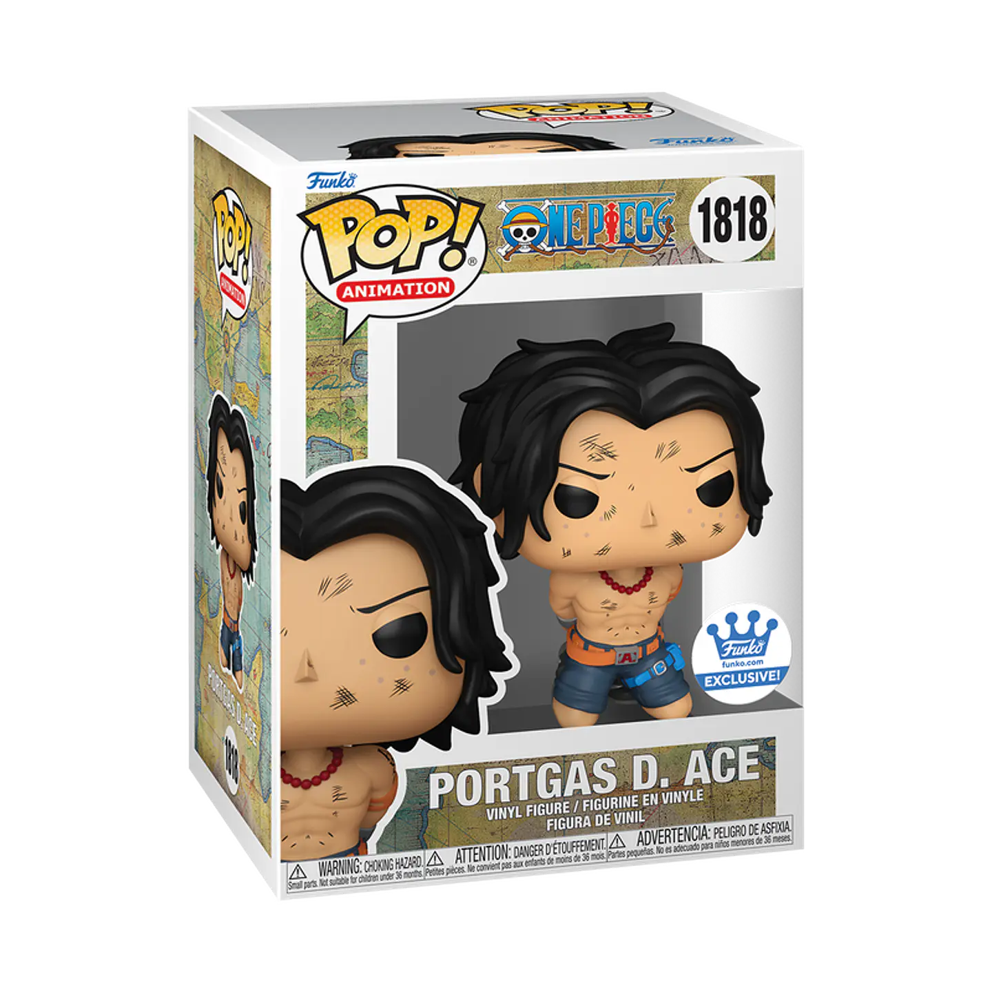 Funko Pop! Portgas D. Ace #1818 Funko Shop - One Piece (Incluye Protector) 1