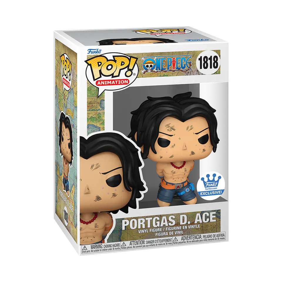 Funko Pop! Portgas D. Ace #1818 Funko Shop - One Piece (Incluye Protector) 1