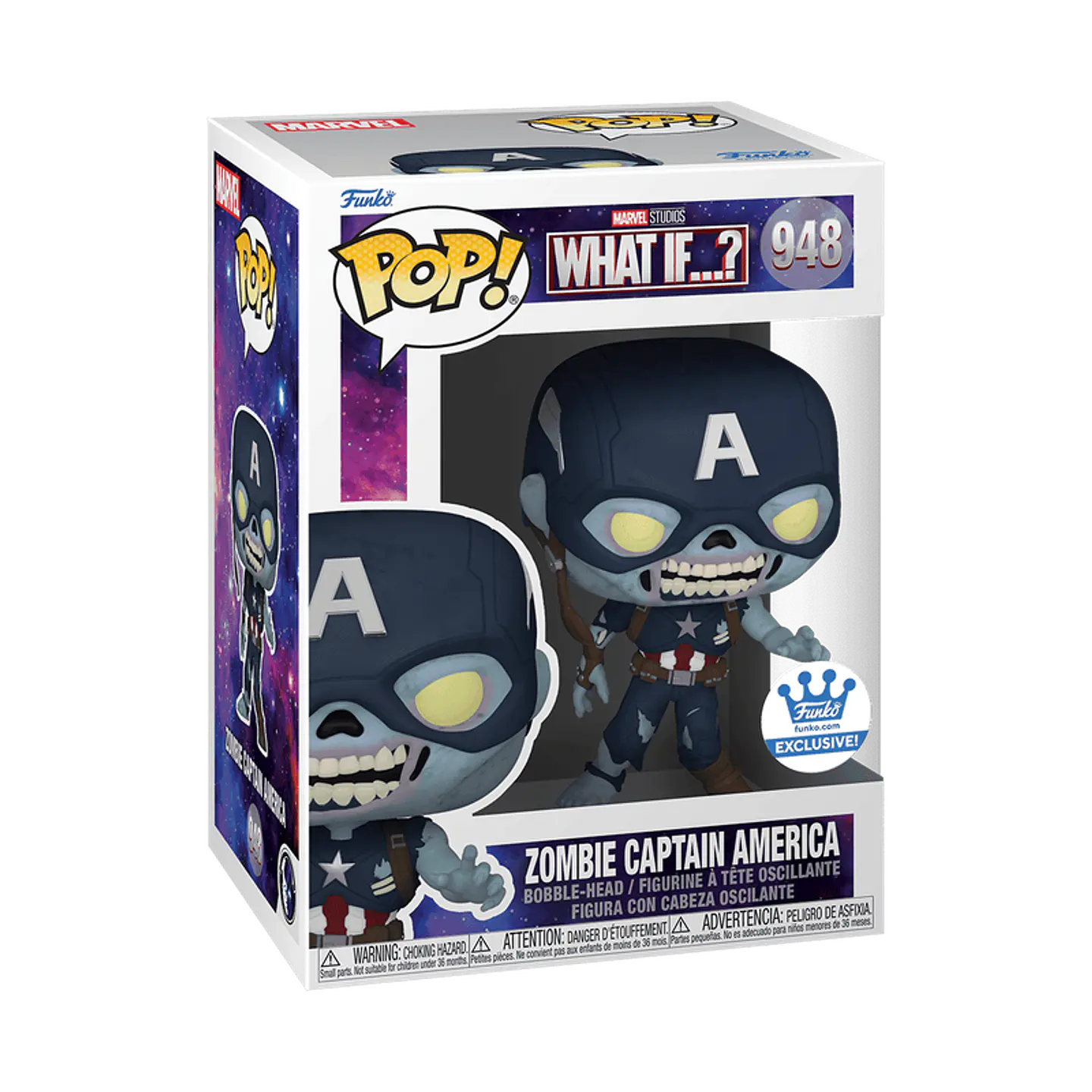 Funko Pop! Zombie Captain America #948 Funko Shop - What If...? 1