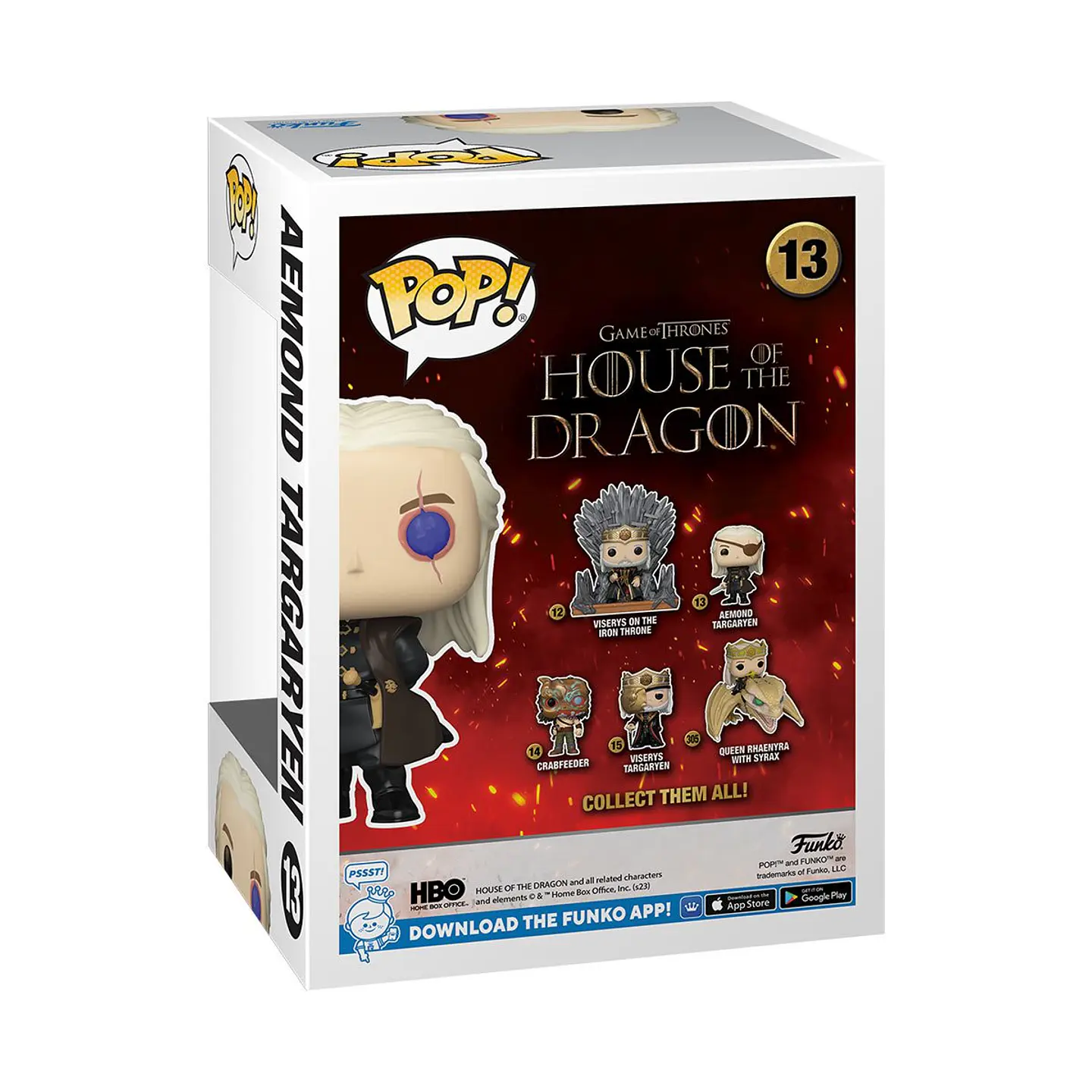 Funko Pop! Aemond Targaryen (Glow Chase) #13 - House Of The Dragon 4