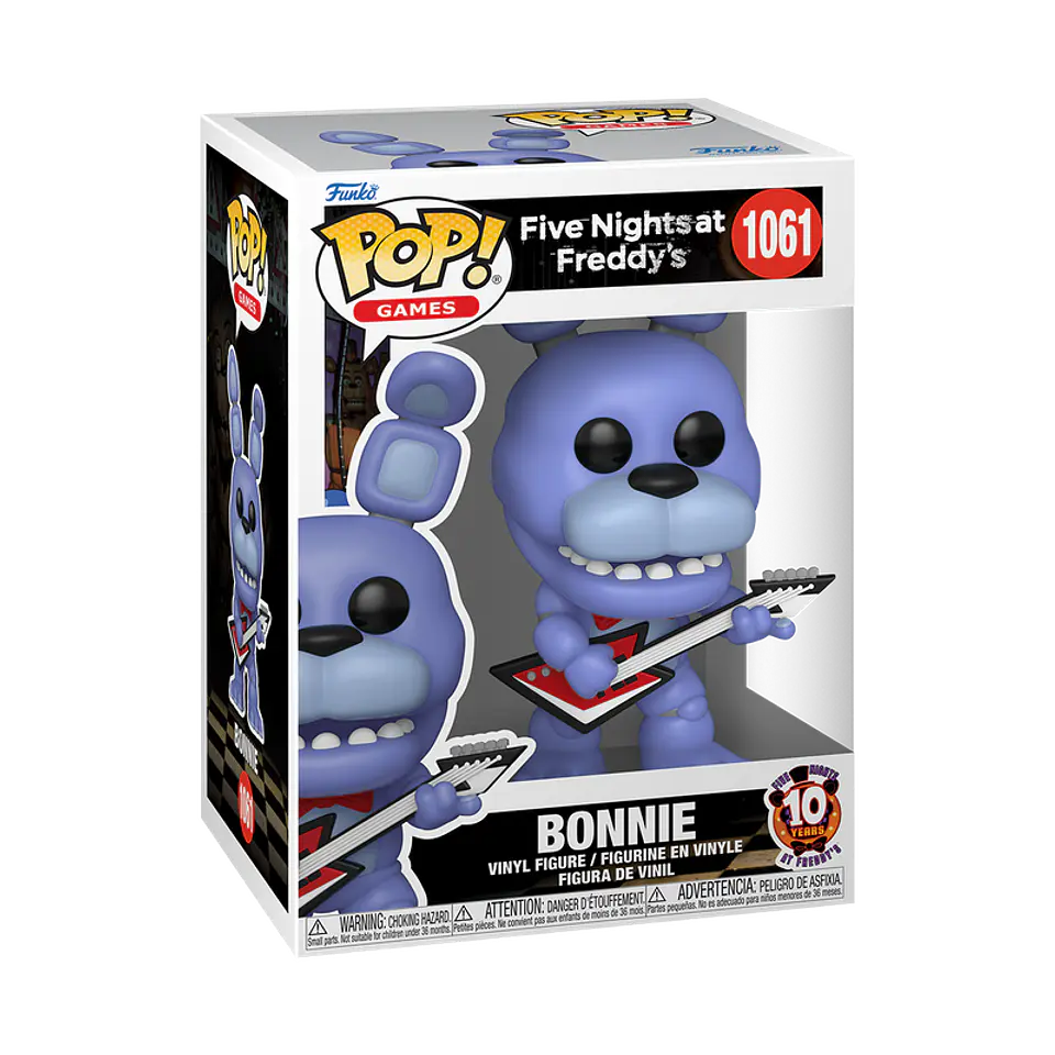 Funko Pop! Bonnie con guitarra (10th Anniversary) #1061 - Five Nights at Freddy's 1
