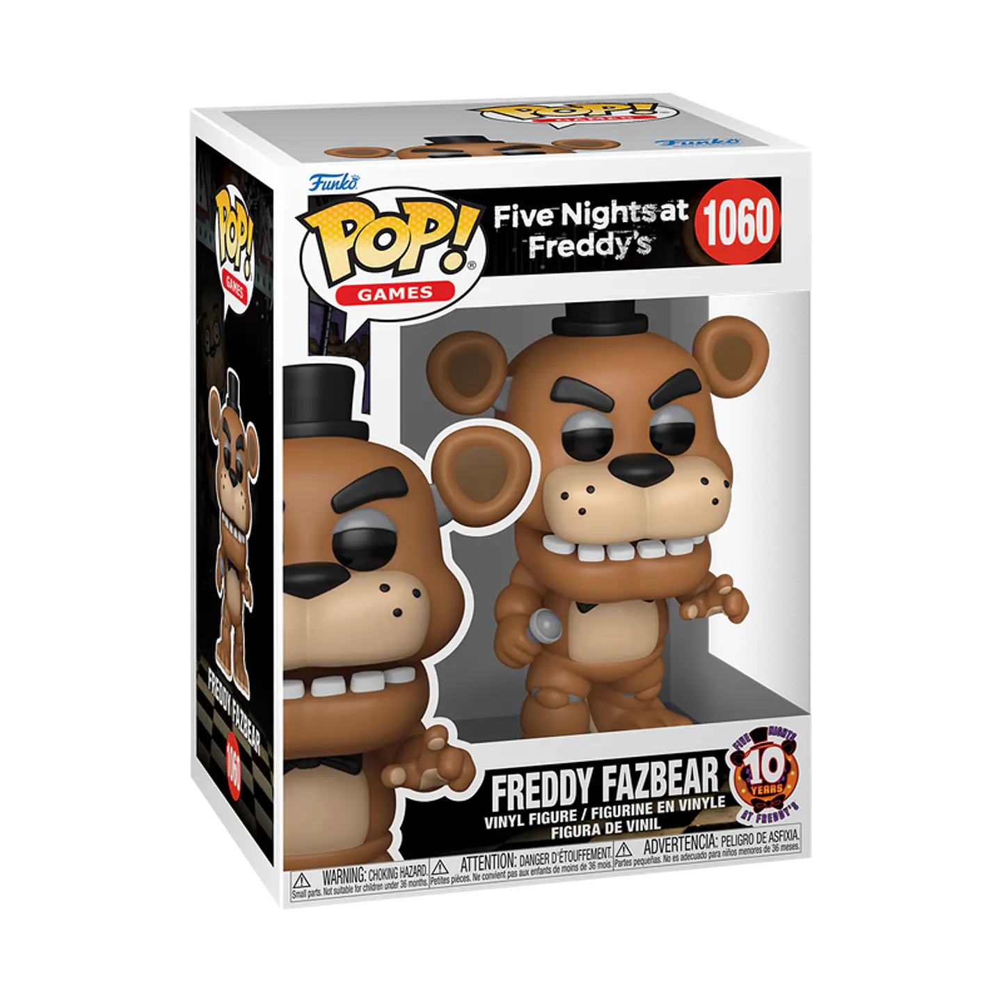 Funko Pop! Freddy Fazbear (10th Anniversary) #1060 - Five Nights at Freddy's 1