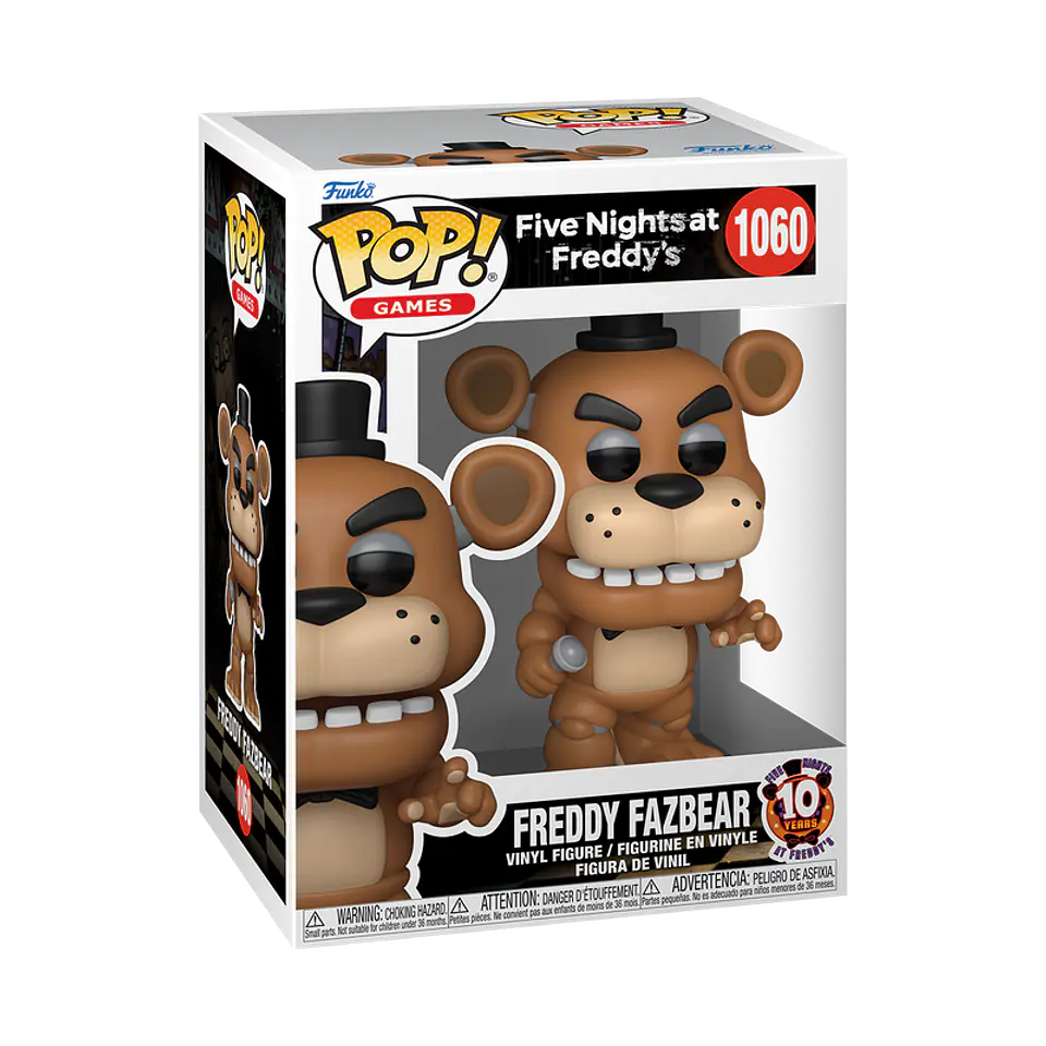 Funko Pop! Freddy Fazbear (10th Anniversary) #1060 - Five Nights at Freddy's 1