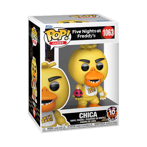 Funko Pop! Chica with cupcake (10th Anniversary) #1063 - Five Nights at Freddy's
