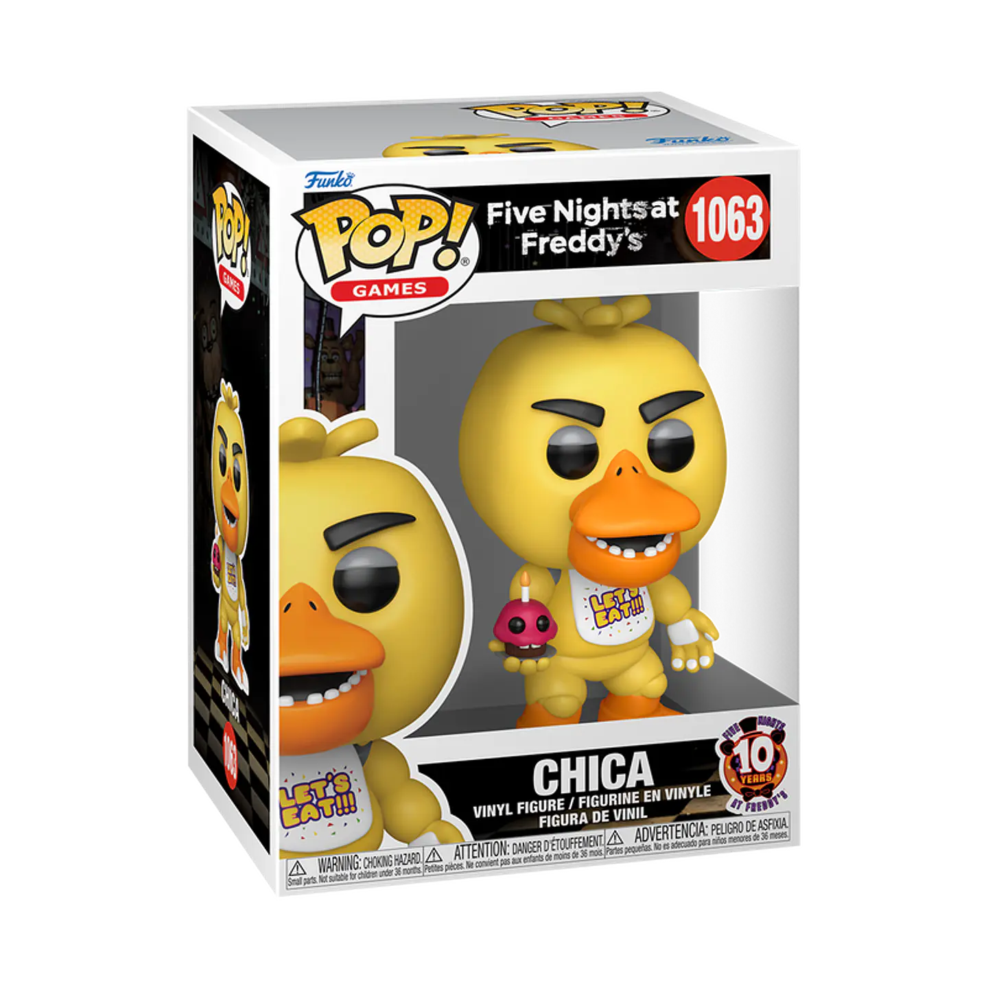 Funko Pop! Chica with cupcake (10th Anniversary) #1063 - Five Nights at Freddy's 1
