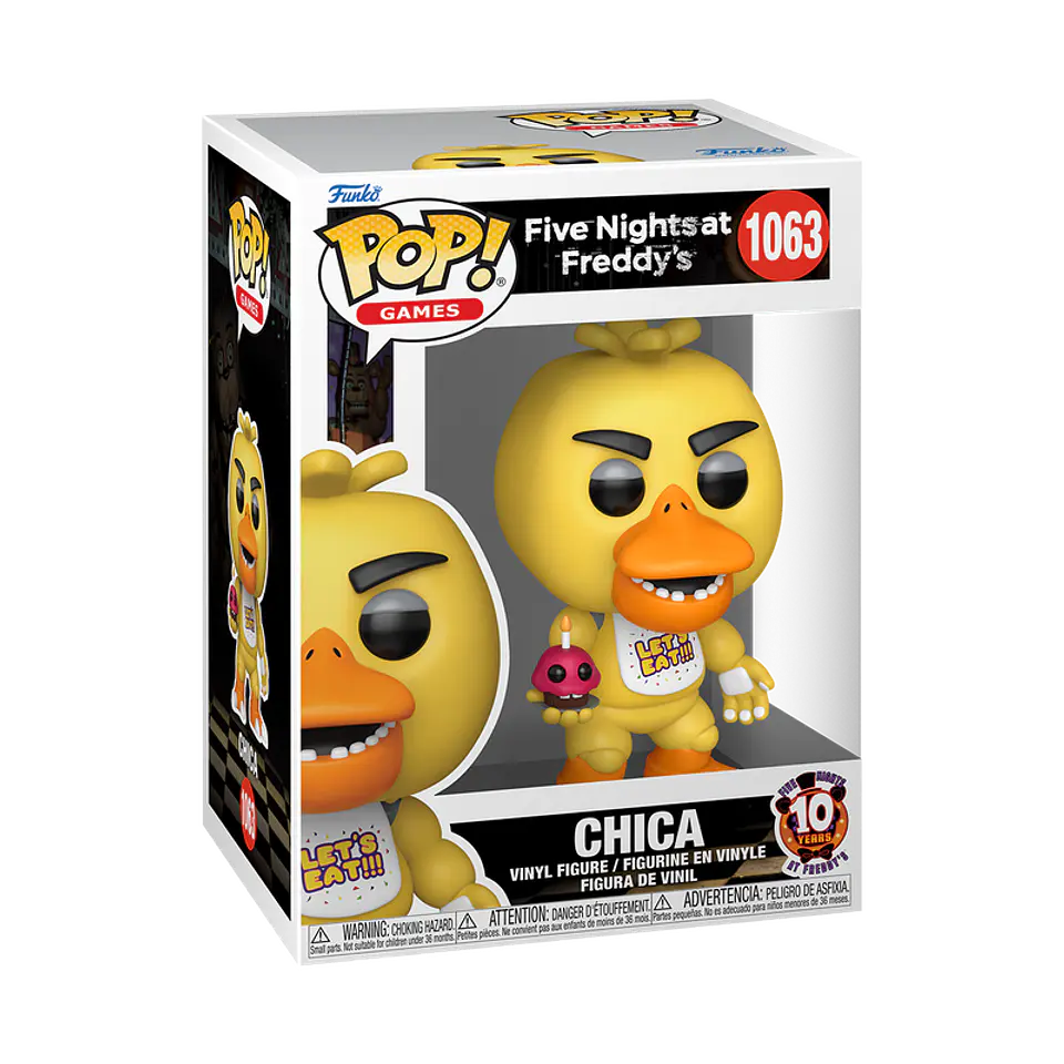 Funko Pop! Chica with cupcake (10th Anniversary) #1063 - Five Nights at Freddy's 1