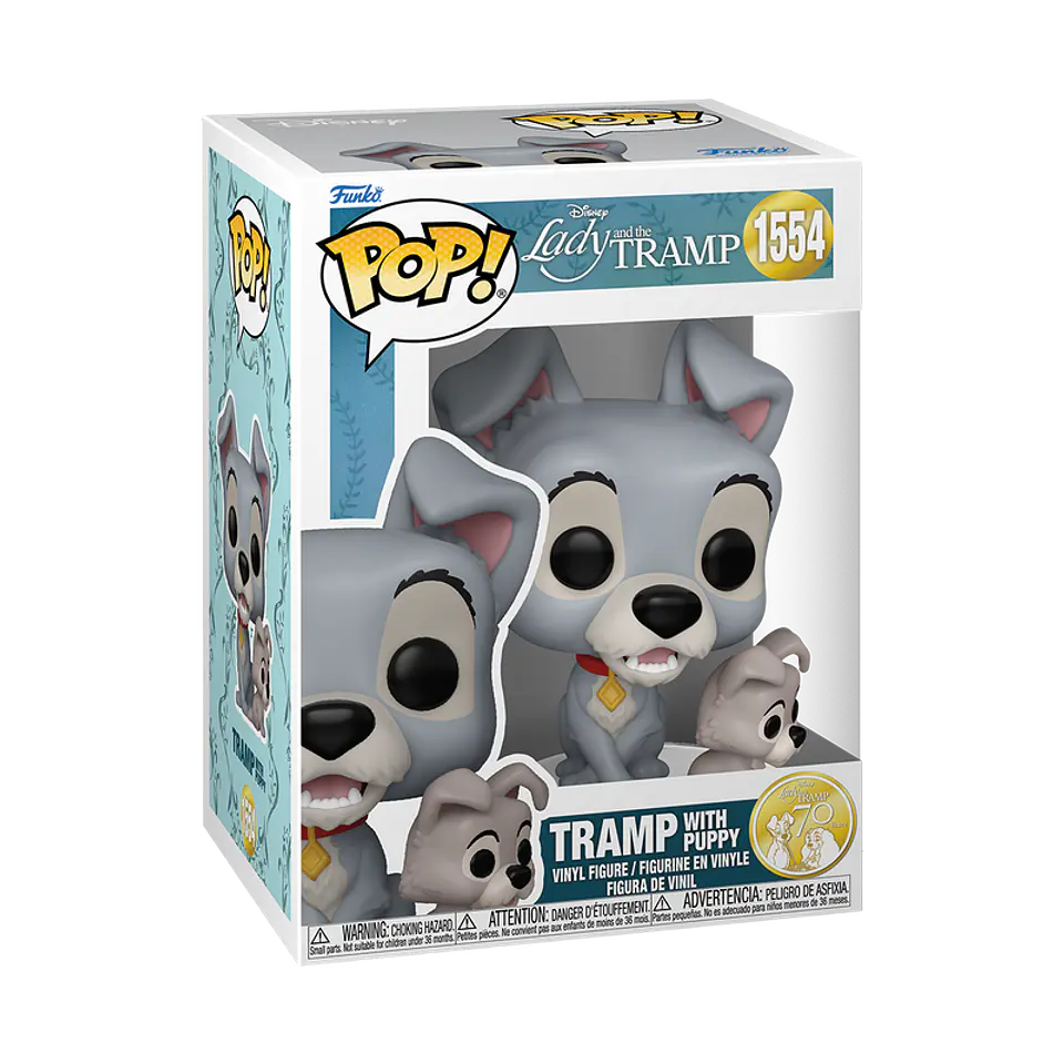 Funko Pop! Tramp with puppy #1554 - Disney: Lady and the Tramp 1
