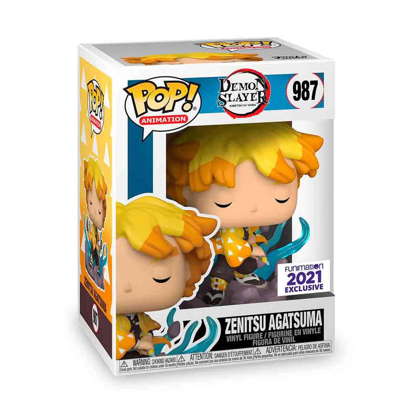 Funko Pop! Zenitsu Agatsuma #987 Funimation - Demon Slayer 1