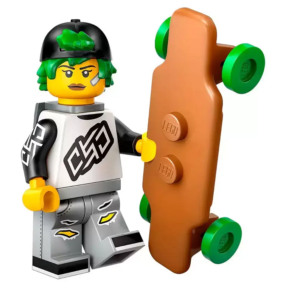 Lego Minifigura: Longboarder - Serie 27 1