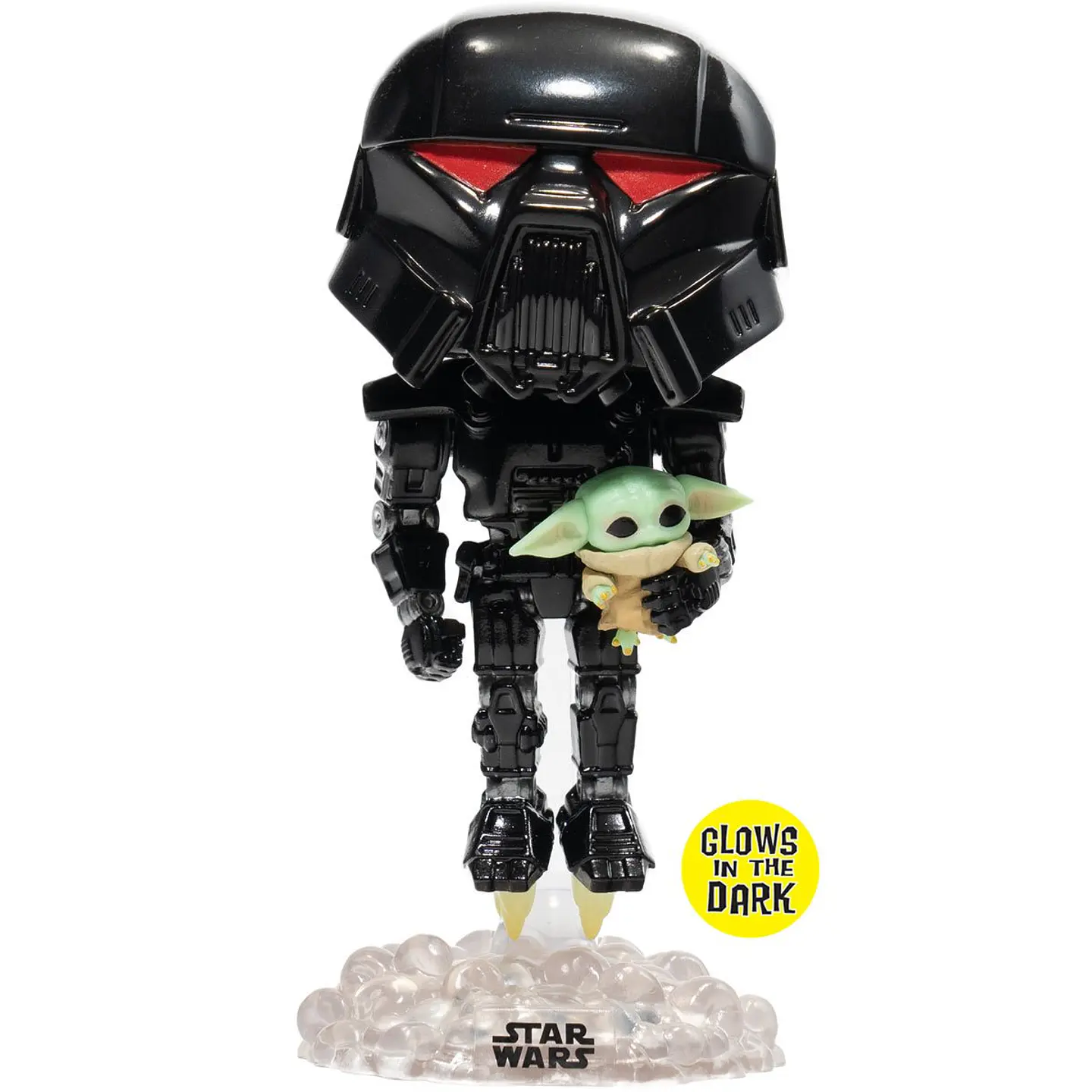 Funko Pop! Dark Trooper with Grogu (Glows in the dark) #488 Entertainment Earth - Star Wars: The Mandalorian 2