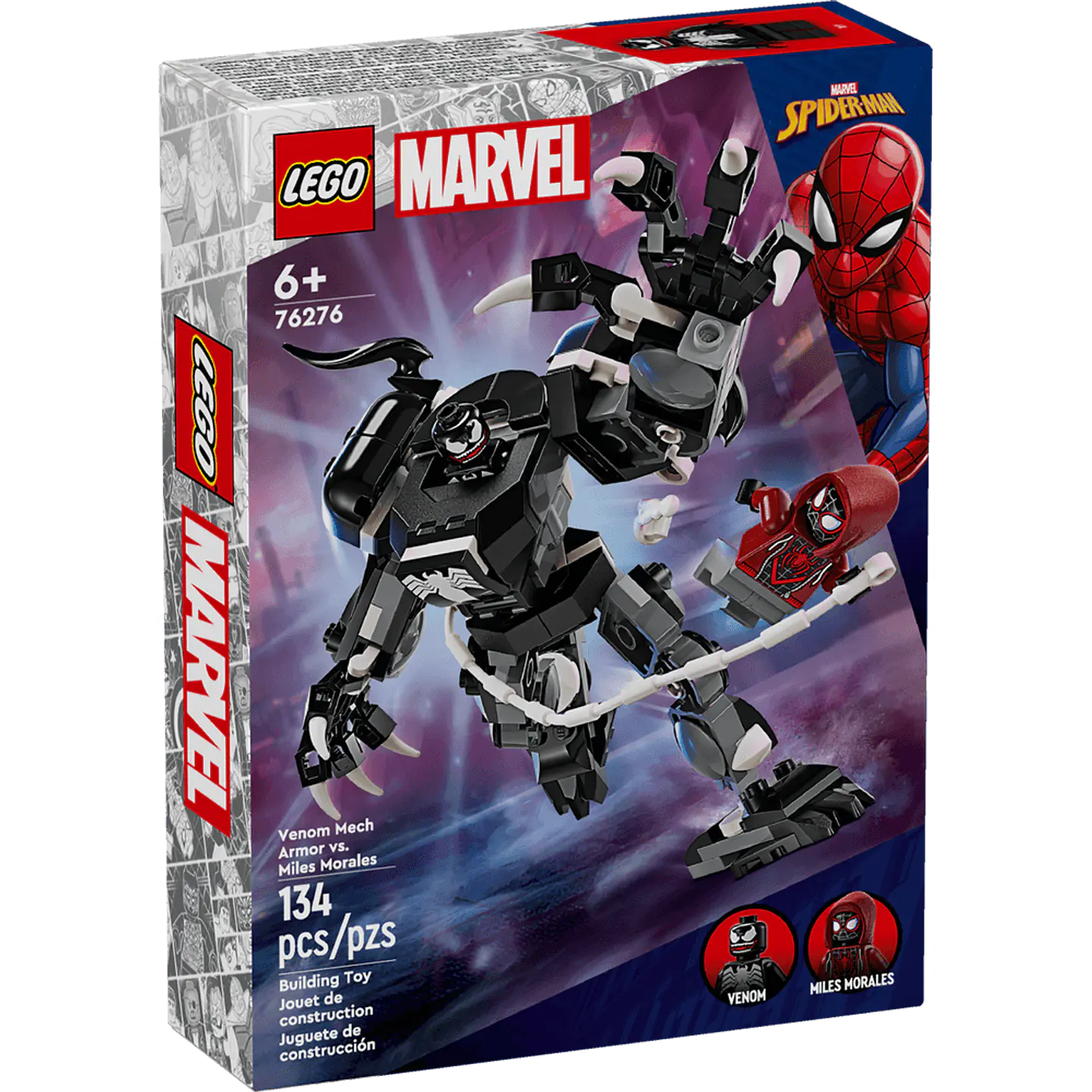 LEGO 76276: Armadura Robótica de Venom vs. Miles Morales 1